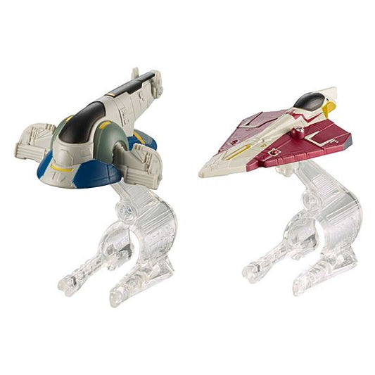 Hot Wheels Star Wars Slave 1 Vs. Jedi Starfighter Starship 2-Pack